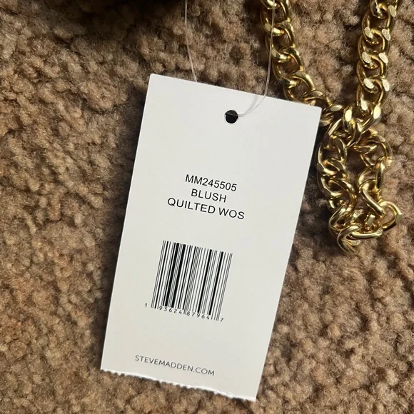 NWT Steve Madden Blush Quilted Crossbody Bag - Picture 2 of 9